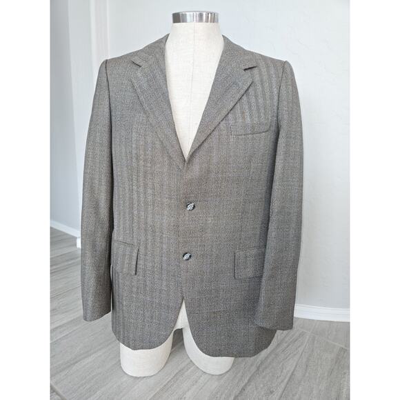 Arya Pure Wool Tweed Blazer Jacket Sport Coat Sz 42 R France - Picture 16 of 16